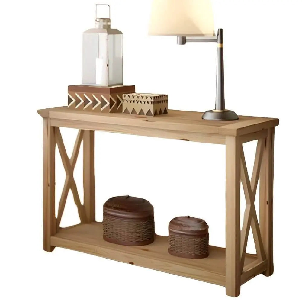 كونسول خشب سويد طبيعي 110*40*80 سم - ROD189 Art Wood