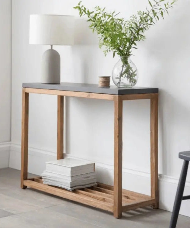 كونسول خشب سويد طبيعي 110*40*90 سم - ROD194 - Homix