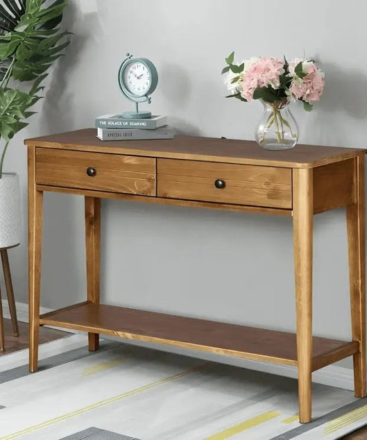 كونسول خشب سويد طبيعي 115*35*85 سم - ROD200 - Homix