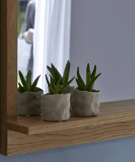 مرايا مزودة برف خشب موسكي 120*12*70 سم - ROD44 - Homix