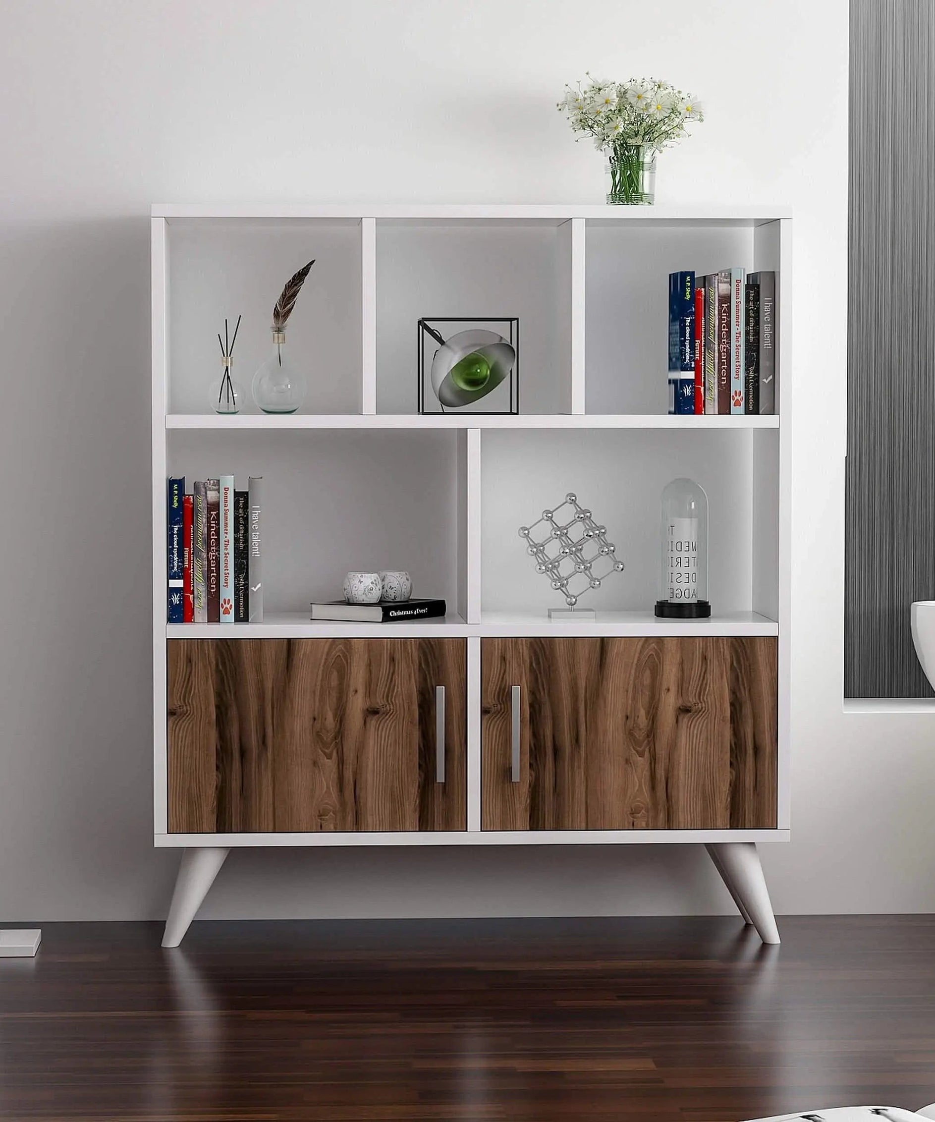 تسوق الأن من هومكس  وحدة تخزين خشبية 120*30*135 سم - ROD341 بأفضل سعر وأفضل جودة 