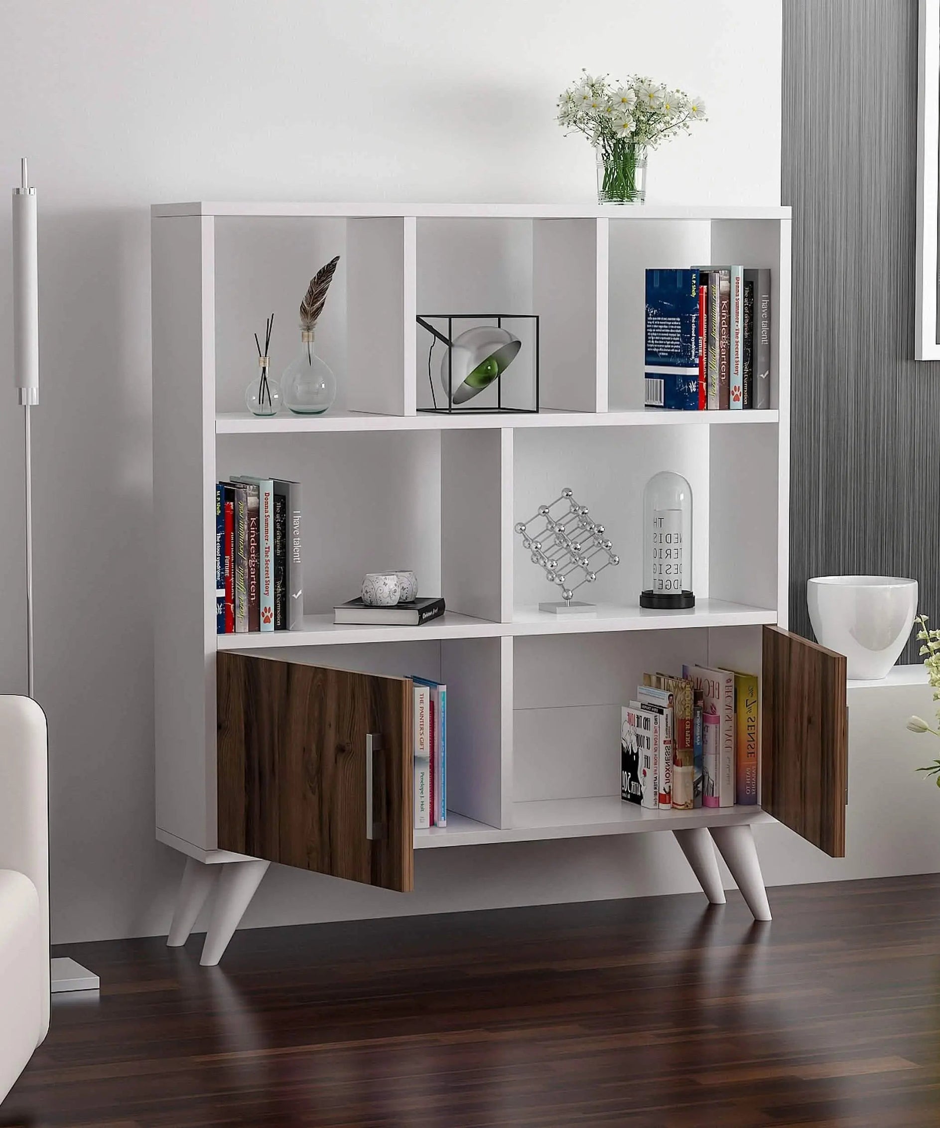 تسوق الأن من هومكس  وحدة تخزين خشبية 120*30*135 سم - ROD341 بأفضل سعر وأفضل جودة 