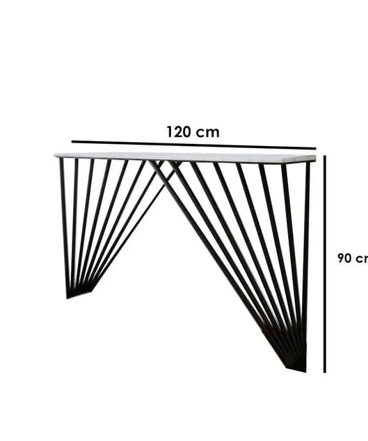 NArt97 - كونسول معدن بسطح رخام