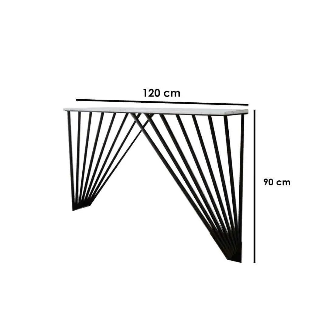 NArt97 - كونسول معدن بسطح رخام