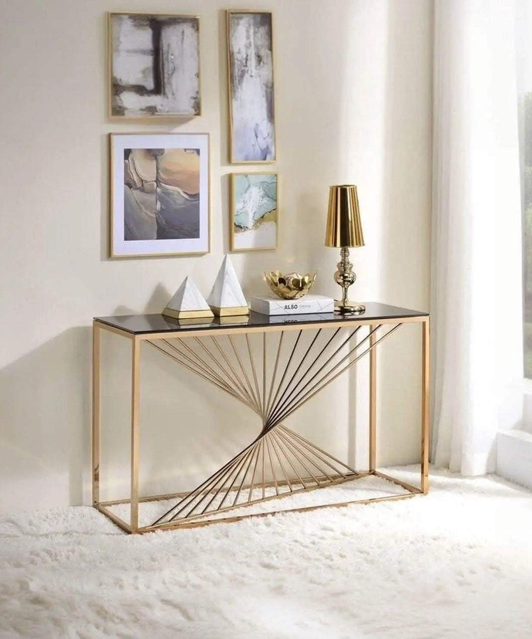 NArt87 - كونسول بسطح زجاج