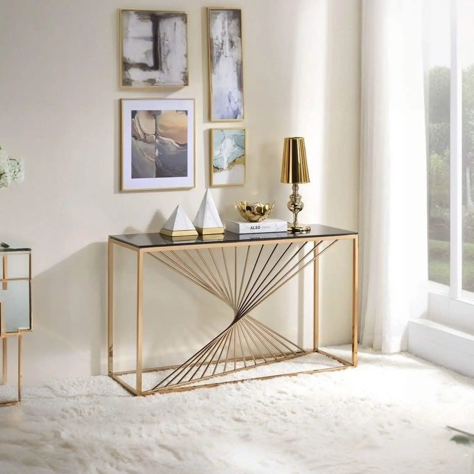 NArt87 - كونسول بسطح زجاج