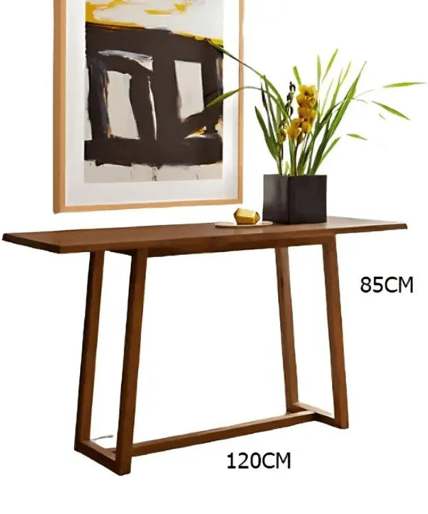 كونسول خشب سويد طبيعي 120*35*85 سم - ROD206 - Homix