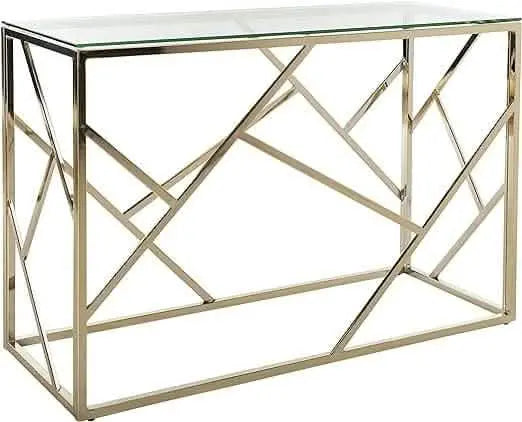 NArt49 - Metal console with glass top