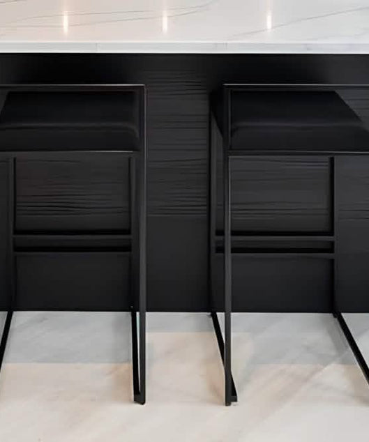 NArt269 كرسي بار معدن و قماش