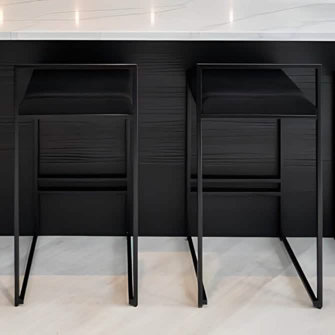 NArt269 كرسي بار معدن و قماش