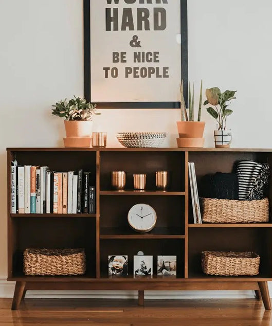 وحدة تخزين خشبية 140*35*85 سم - ROD343 - Homix