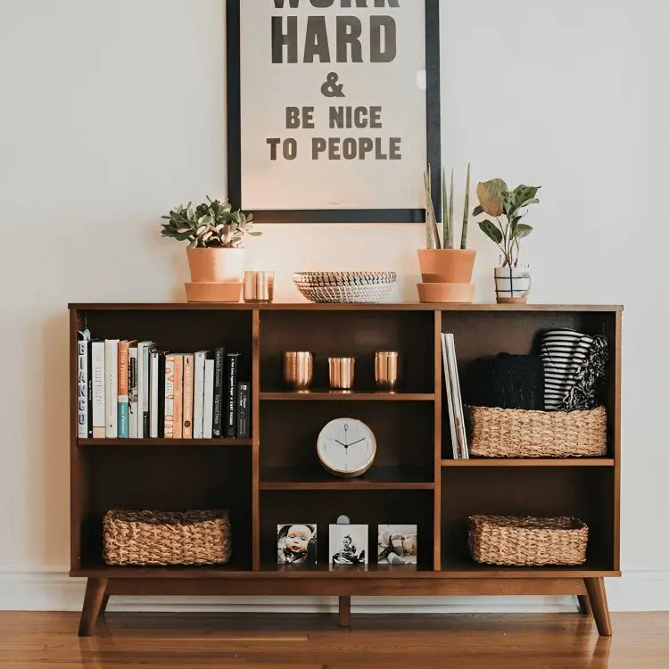 وحدة تخزين خشبية 140*35*85 سم - ROD343 - Homix