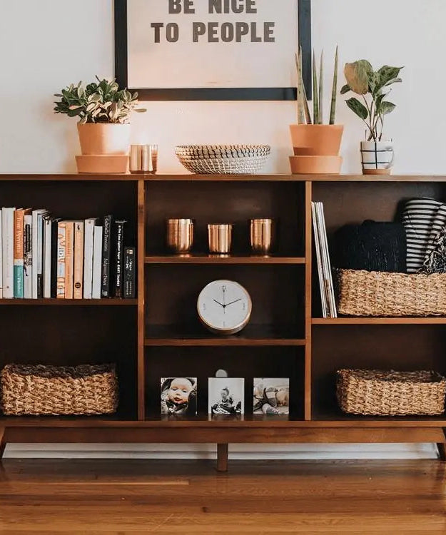 وحدة تخزين خشبية 140*35*85 سم - ROD343 - Homix