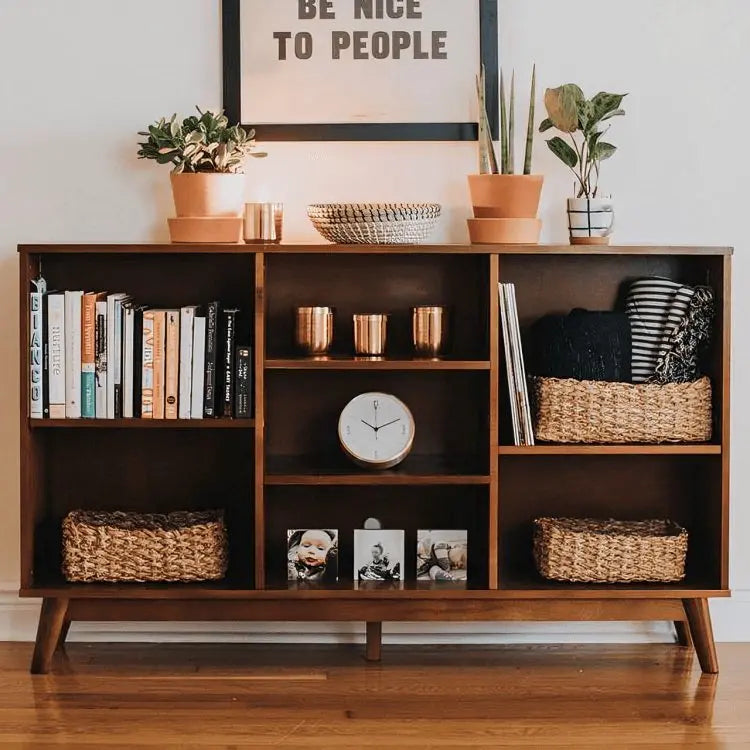 وحدة تخزين خشبية 140*35*85 سم - ROD343 - Homix