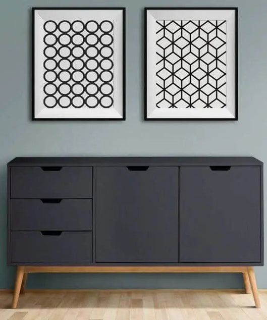 وحدة تخزين خشبية 150*35*93 سم - ROD351 - Homix