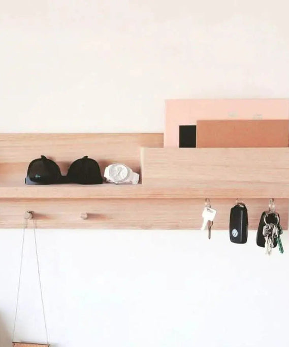 رف خشبي معلق 15*72*20 سم - ROD137 Art Wood