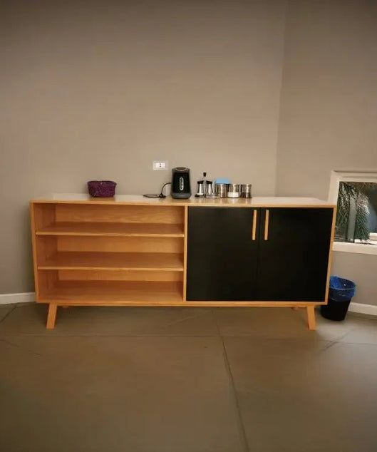 وحدة تخزين خشبية 160*35*90 سم - ROD350 - Homix