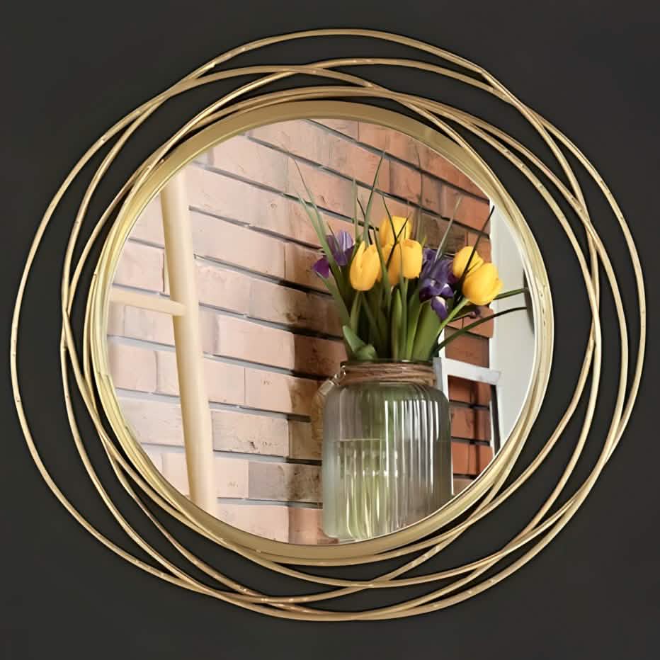 NArt174 - مرايا بإطار ذهبي