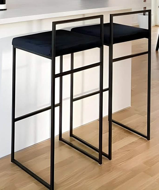 NArt267- كرسي بار معدن و قماش