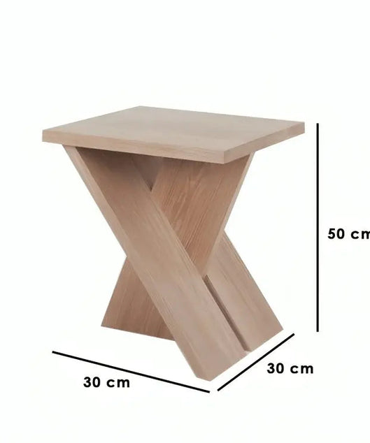 ترابيزة جانبية خشب عزيزي 30*30*50 سم - ROD95 - Homix