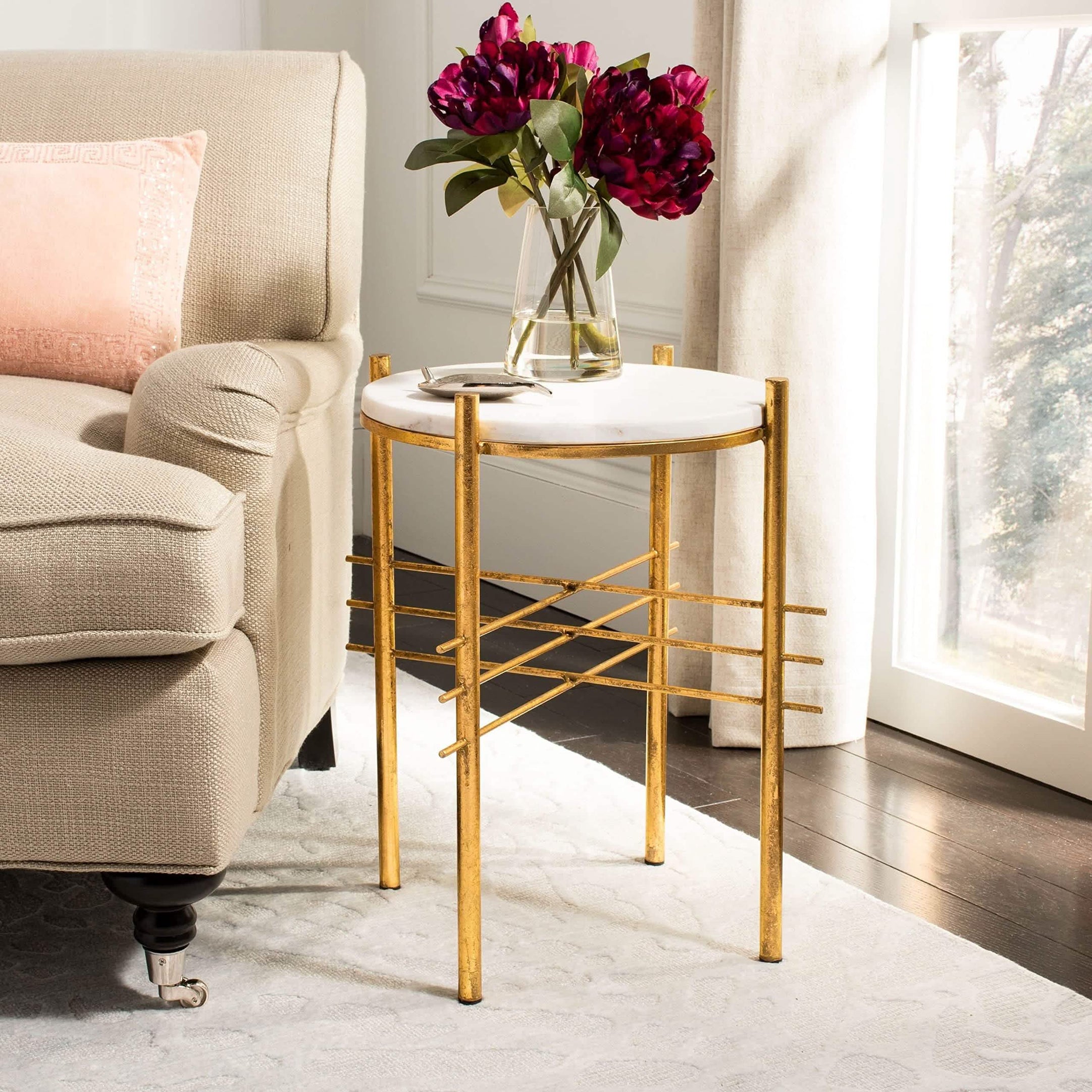 NArt110 - Side table with marble top