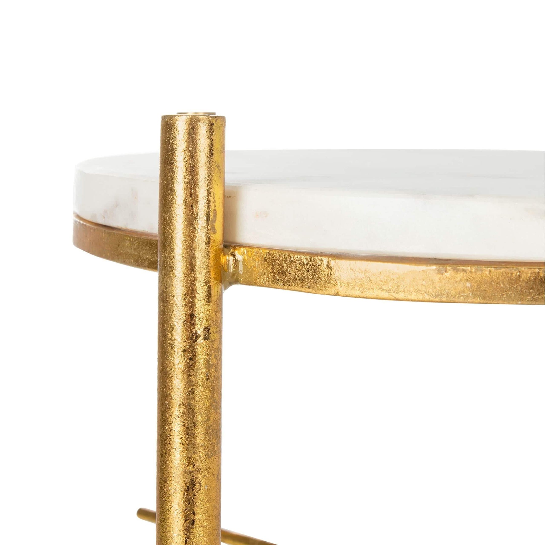 NArt110 - Side table with marble top