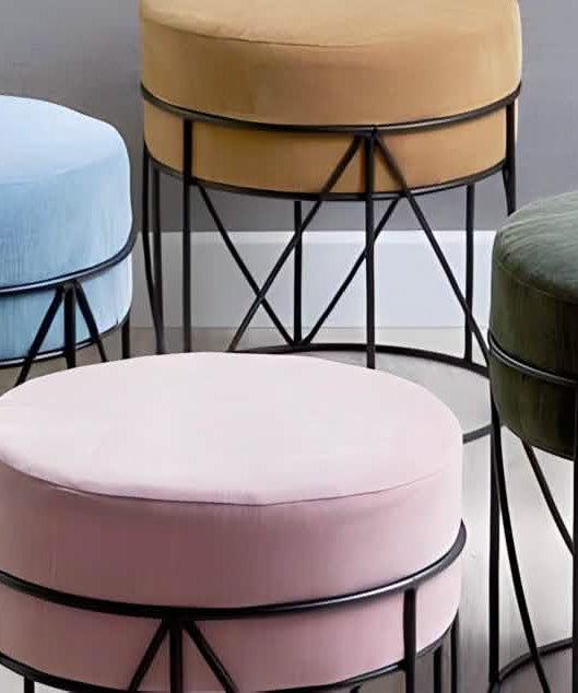 NArt260 - كرسي معدن و قماش