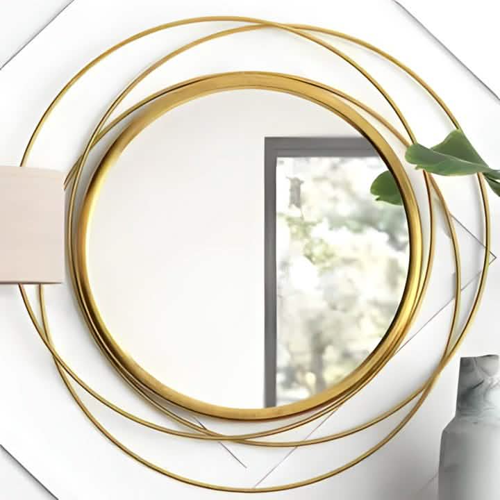 NArt175 - مرايا بإطار ذهبي