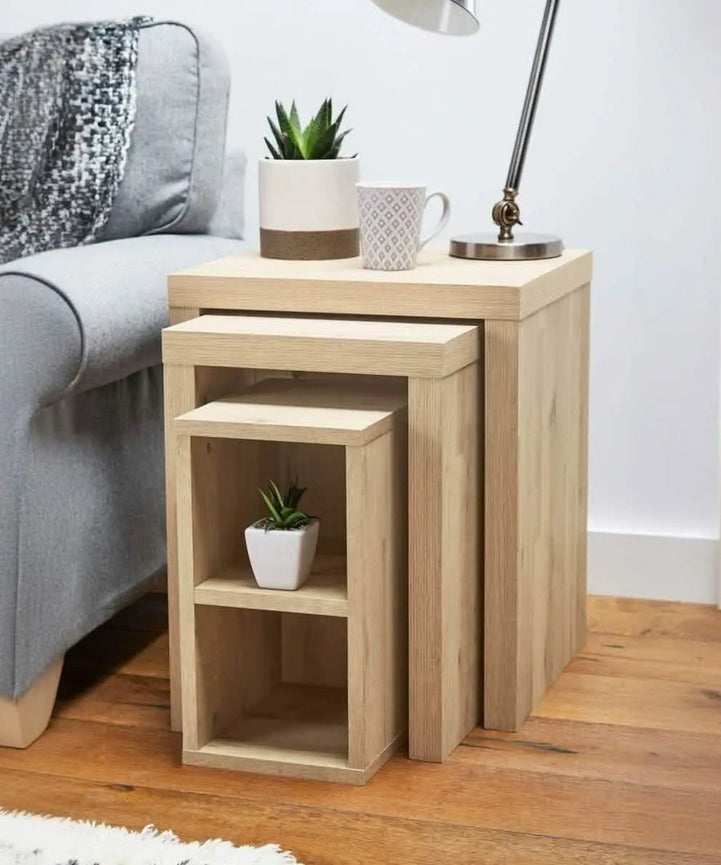 تسوق الأن من هومكس  ثلاث ترابيزات جانبية 35*35*65 سم  - ROD91 بأفضل سعر وأفضل جودة 