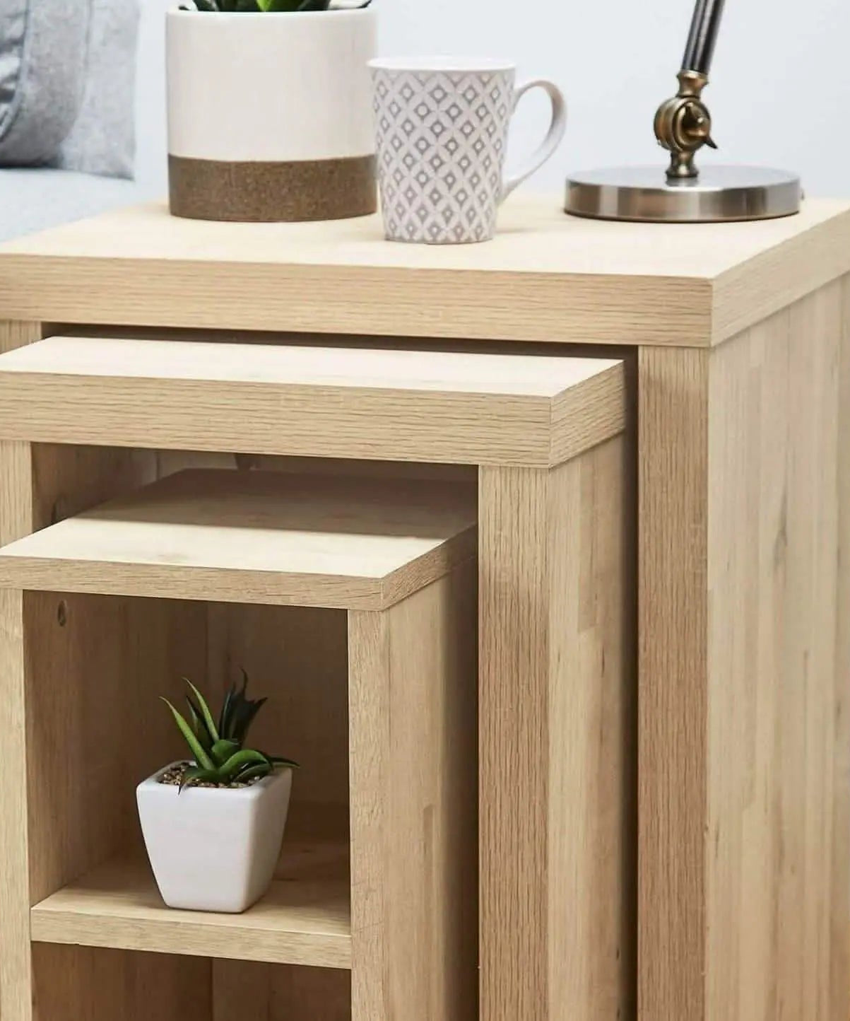 تسوق الأن من هومكس  ثلاث ترابيزات جانبية 35*35*65 سم  - ROD91 بأفضل سعر وأفضل جودة 