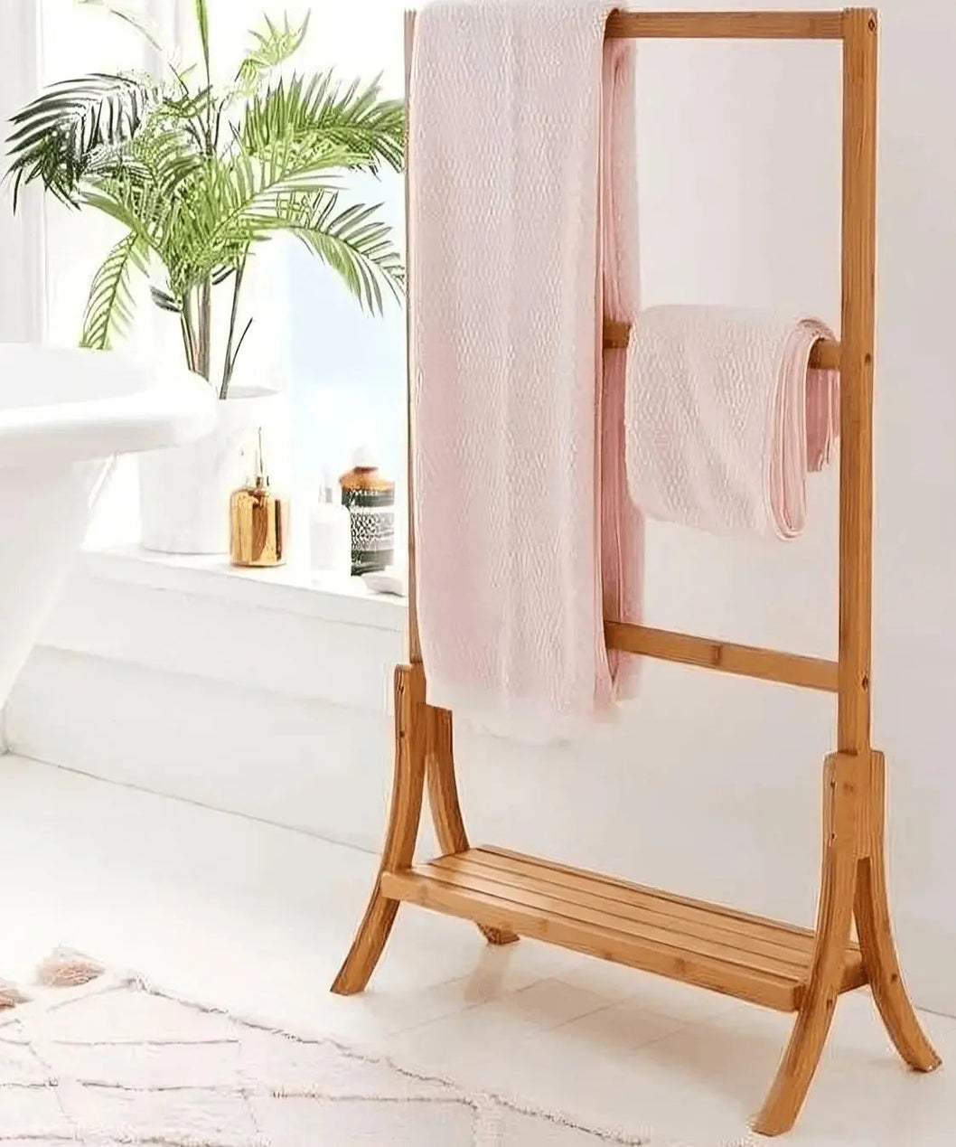 علاقة بأرفف خشب زان 35*75*120 سم - ROD132 - Homix