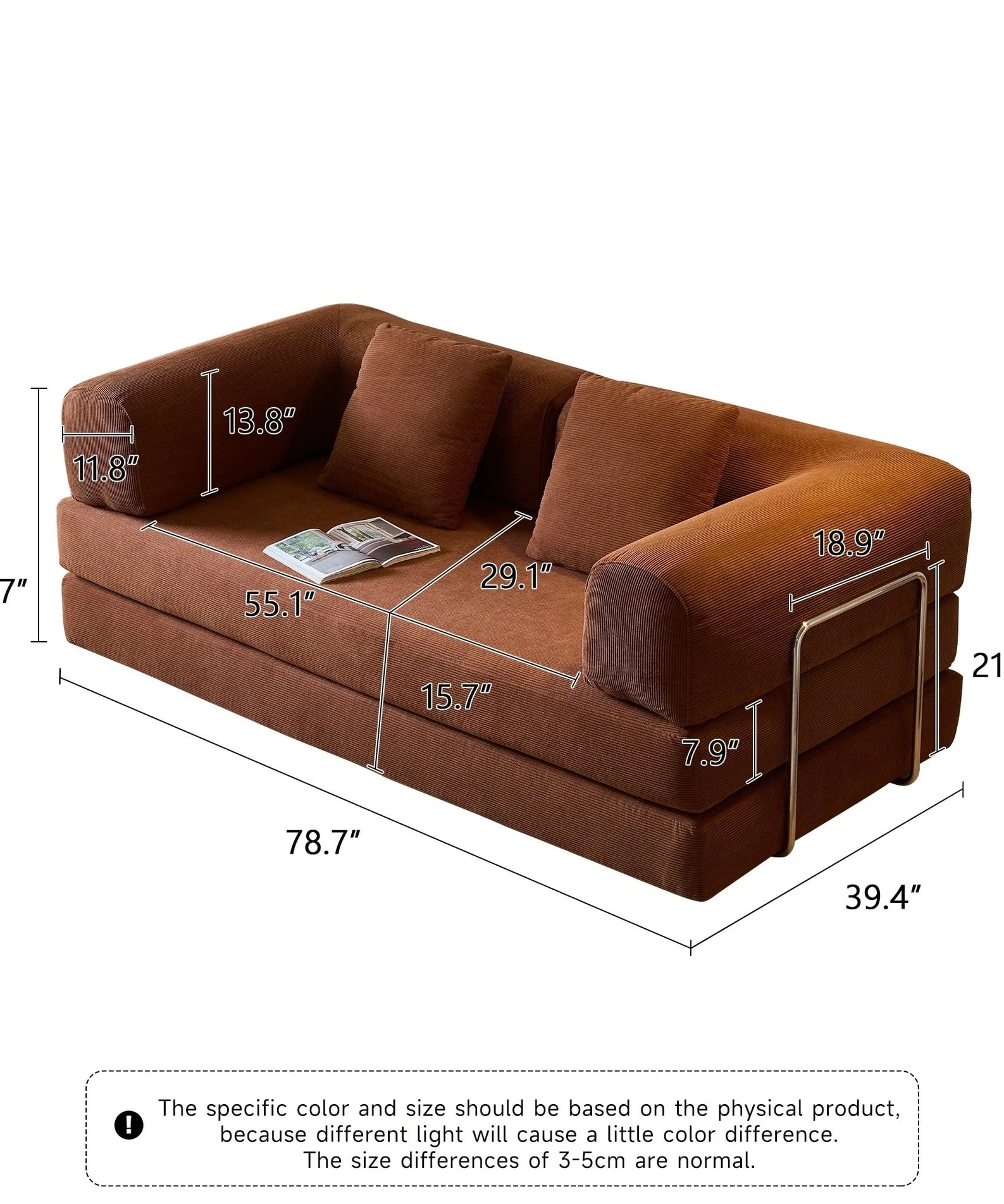 Trendy sofa in several colors and shapes