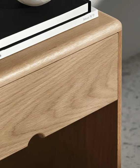 كومود خشب سويد طبيعي 40*29*50 سم - ROD269 - Homix