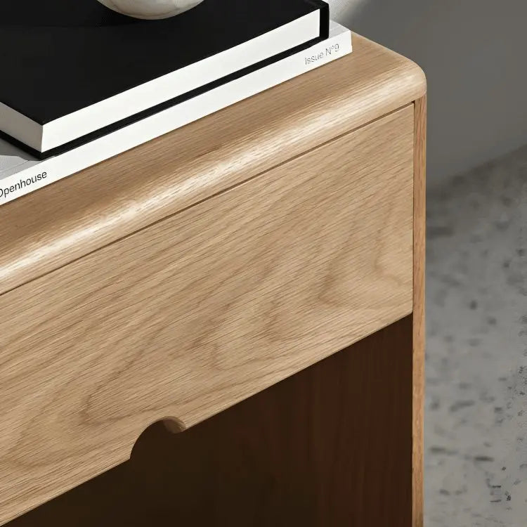 كومود خشب سويد طبيعي 40*29*50 سم - ROD269 - Homix