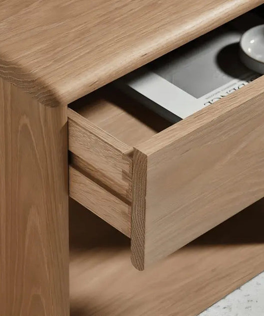 كومود خشب سويد طبيعي 40*29*50 سم - ROD269 - Homix