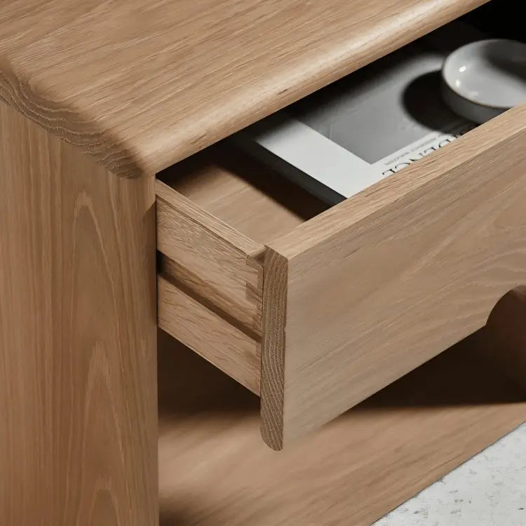 كومود خشب سويد طبيعي 40*29*50 سم - ROD269 - Homix