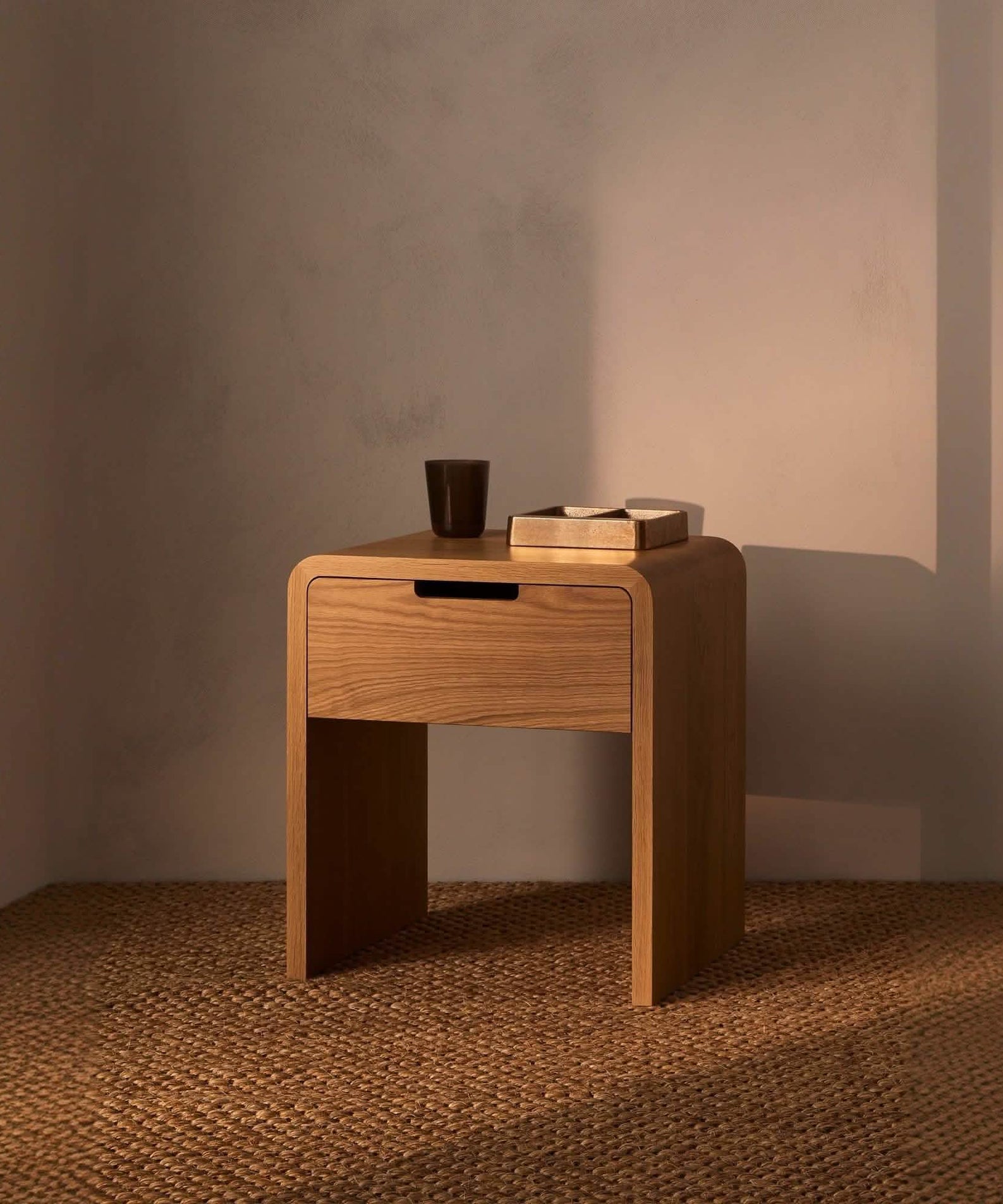 كومود خشب سويد طبيعي 40*29*50 سم - ROD270 - Homix