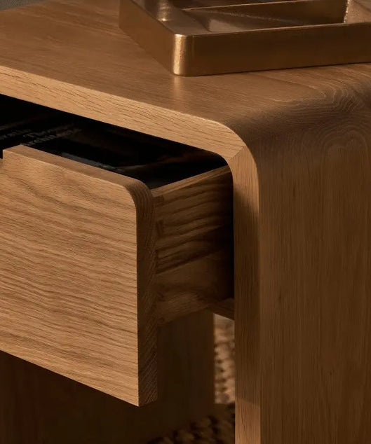 كومود خشب سويد طبيعي 40*29*50 سم - ROD270 - Homix