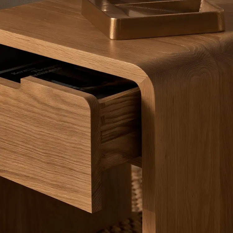 كومود خشب سويد طبيعي 40*29*50 سم - ROD270 - Homix