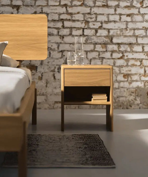 كومود خشب سويد طبيعي 40*29*60 سم - ROD268 - Homix