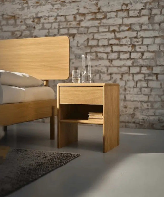 كومود خشب سويد طبيعي 40*29*60 سم - ROD268 - Homix