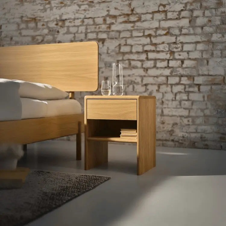 كومود خشب سويد طبيعي 40*29*60 سم - ROD268 - Homix