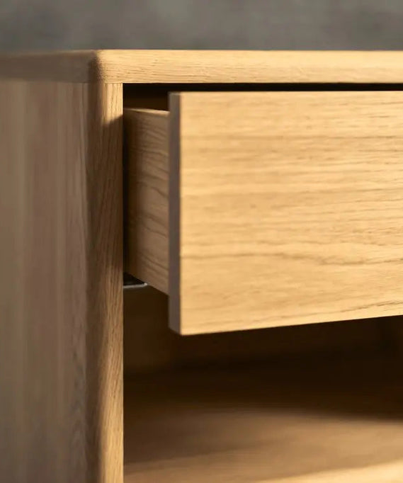 كومود خشب سويد طبيعي 40*29*60 سم - ROD268 - Homix