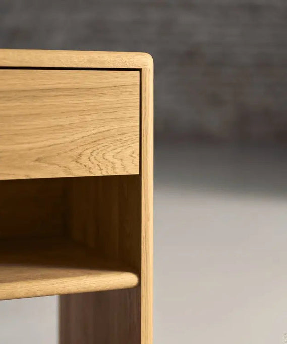 كومود خشب سويد طبيعي 40*29*60 سم - ROD268 - Homix