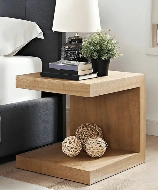 ترابيزة جانبية خشب موسكي 40*40*40 سم - ROD111 - Homix