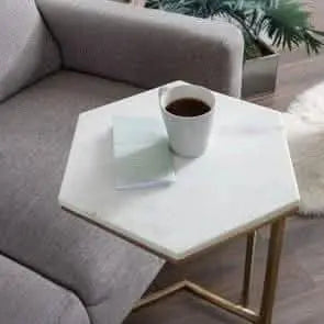 NArt117 - ترابيزة جانبية بسطح رخام