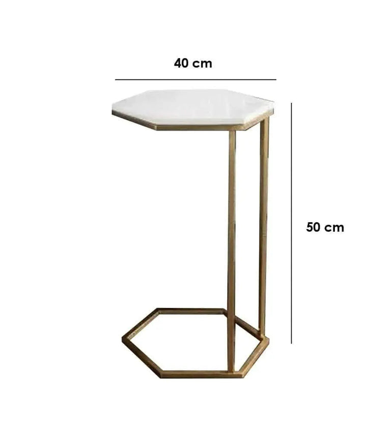 NArt117 - ترابيزة جانبية بسطح رخام