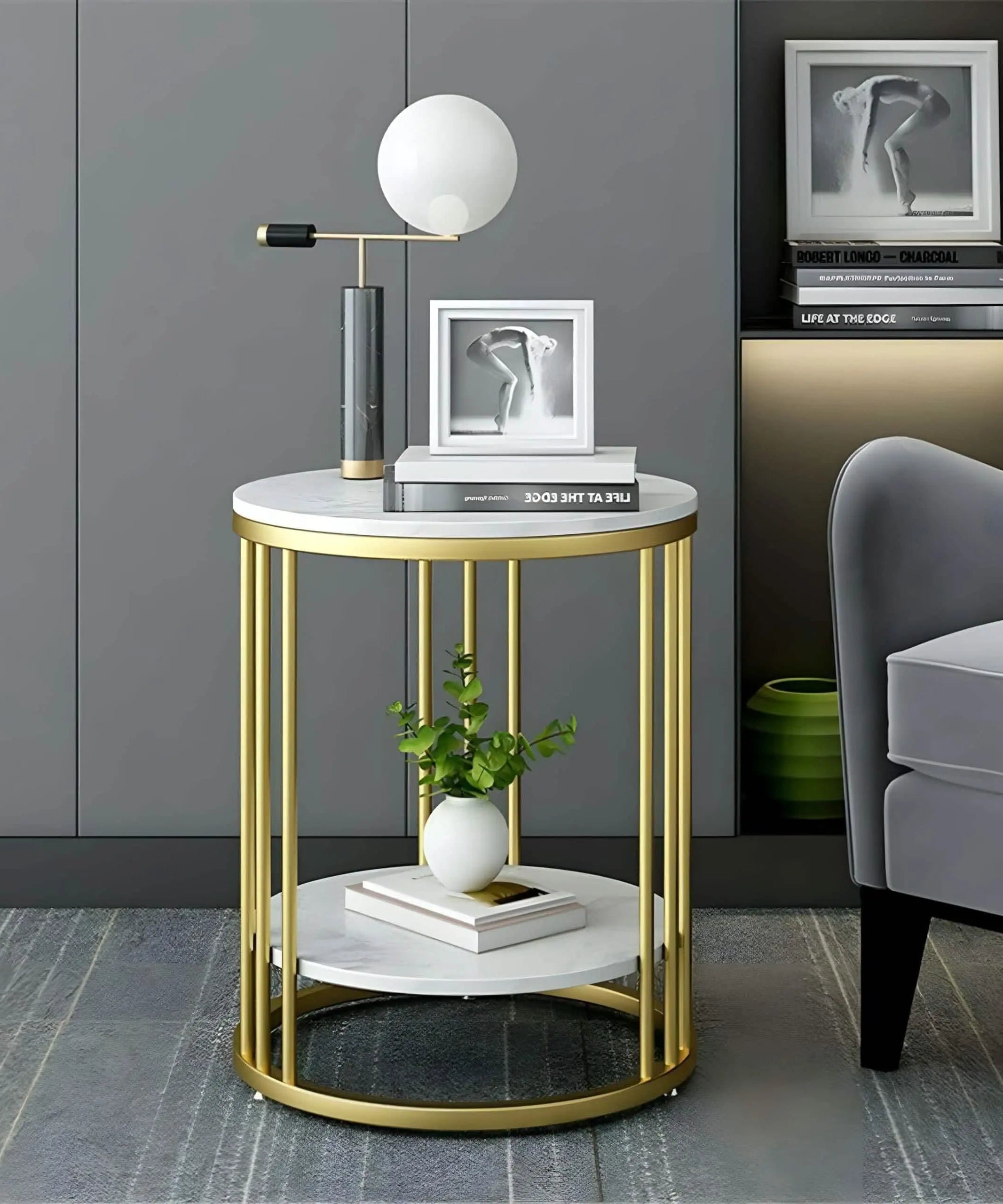 NArt78 - Metal Side Table