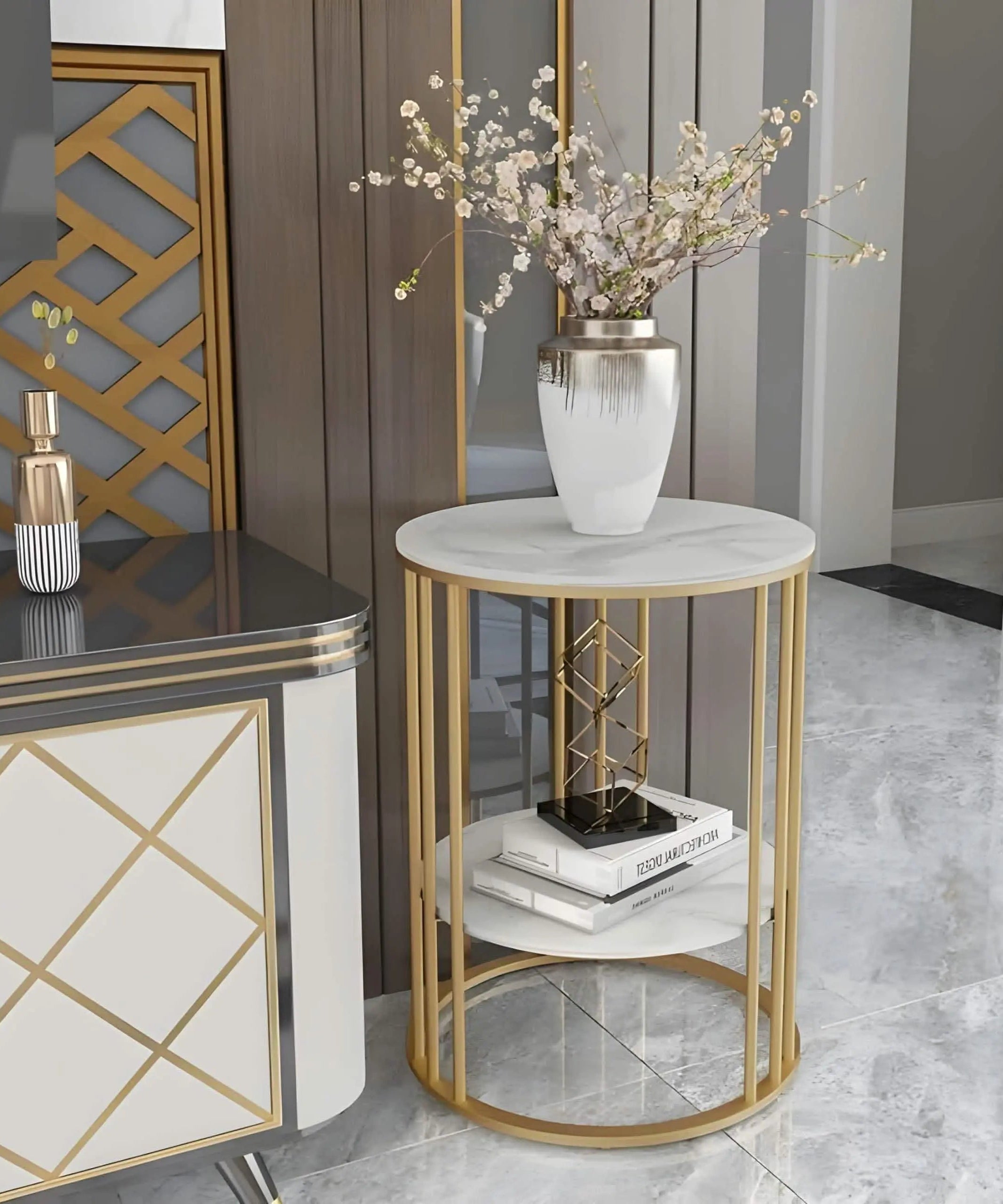 NArt78 - Metal Side Table