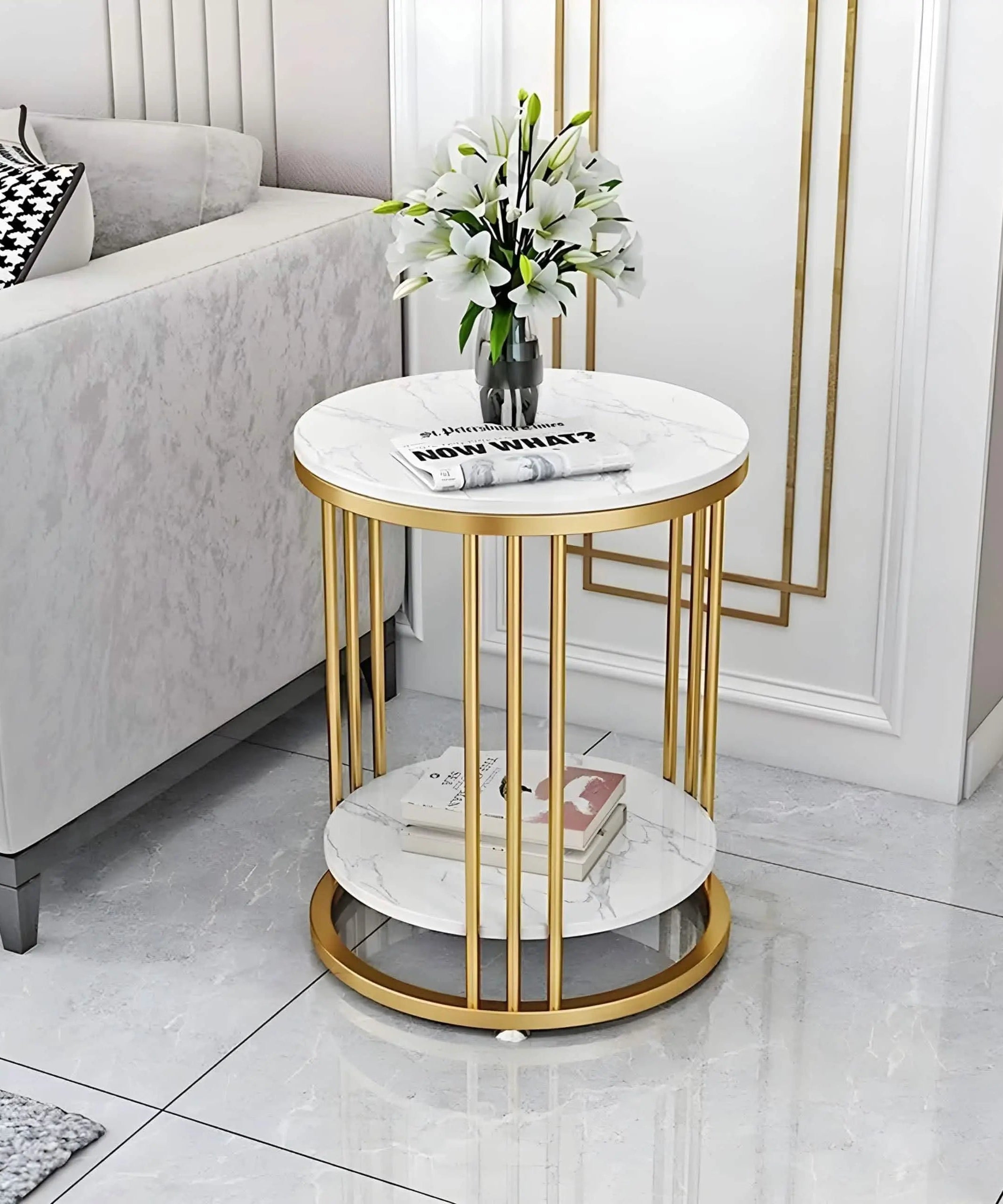 NArt78 - Metal Side Table